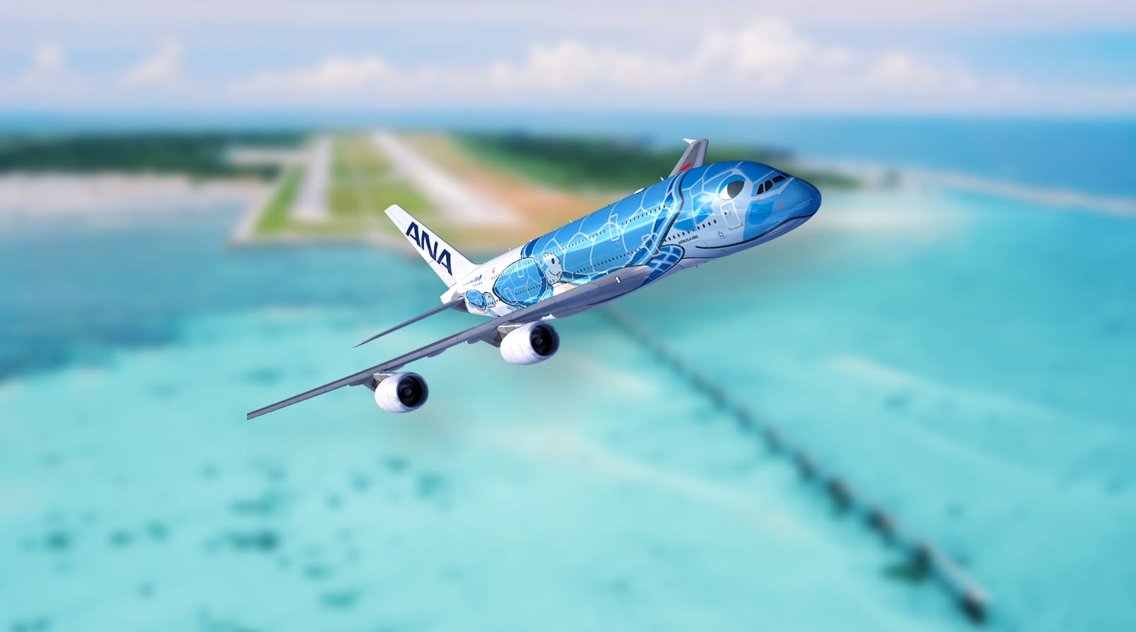 ANA-A380「フライングホヌ」が下地島空港にやってくる！ - 宮古島経済新聞